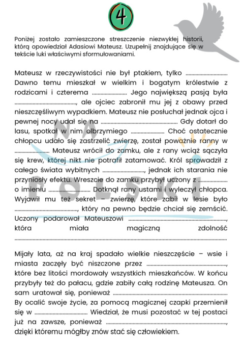 "Akademia Pana Kleksa" - karty pracy do lektury | Na Polski